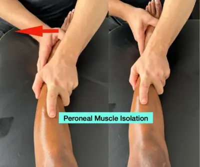 an introductory exercise to teach how to isolate the peroneal muscles during exercise